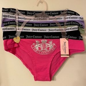Juicy Couture Logo 5 Panties Set L